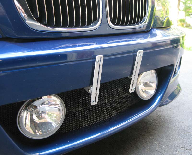 Bmw front license plate holder no holes